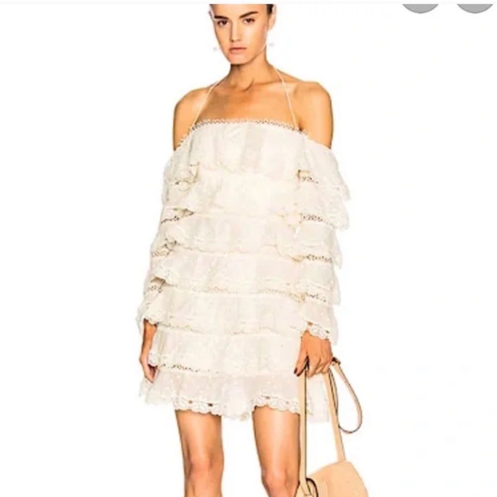NWOT Zimmerman. Printed heart tier dress